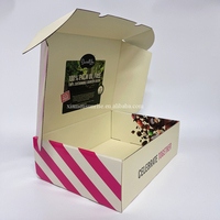 Caja de Envío de Cartón Corrugado Kraft Reciclado Ecológico, Impresa Personalizada, con Separador, para Comercio Electrónico y Envío Exprés
