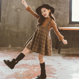 Oferta Especial: Conjuntos de Ropa para Niñas, Diseño de Princesa, Falda y Blusa a Cuadros - Product Image 3