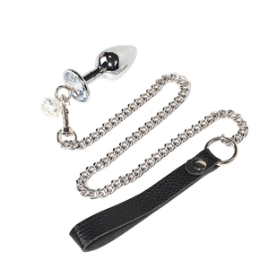Plug Anal Metálico con Cola de Zorro y Cuentas para Mujer, Equipo de Bondage para Jardín, Productos Sexuales para Adultos - Product Image 3