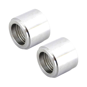 Tùy chỉnh 1/2 NPT nữ Nut Ống chủ đề chèn mạ kẽm hàn ống phụ kiện gia công vật liệu cho mặt bích thấp - Product Image 1