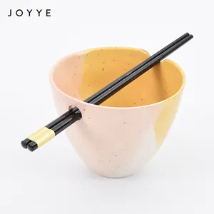 Joyye Keramische Ramen Kom Meerdere Kleuren Keramische Noodle Soep Kommen Met Eetstokjes Set