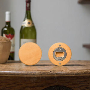 Настраиваемый логотип «сделай свой» деревянная форма открывалка для пивных бутылок Подставка для холодильника Магнитная барная декоративная рекламная металлическая наклейка на холодильник - Product Image 5