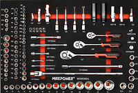 Coffret à outils sur roulettes MAXPOWER Heavy Duty Mechanical 210 pièces avec 4 tiroirs et outils