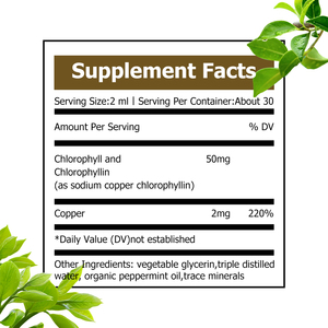 Factory Direct Chlorophyll Liquid Drops Support Skin Health Chlorophyll Liquid Drink Manage Internal Body Odor Healthcare - Product Image 3