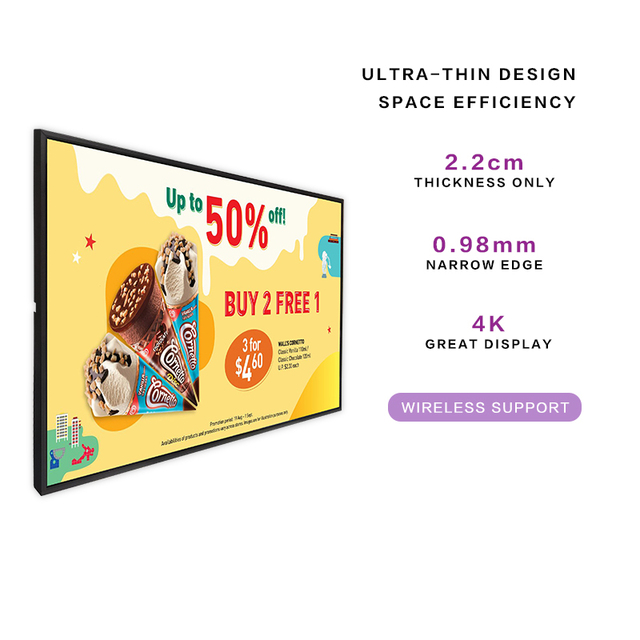 Lcd Tv Display Panel Advertising Equipment Smart Television 43 55 Inch Smart TV 4k Ultra HD Indoor Lcd Screen
