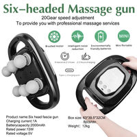Offre Spéciale : Pistolet de Massage Portable pour la Relaxation et la Récupération, 6 Têtes de Massage, Puissance Élevée, pour Bras, Jambes et Fascias