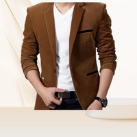 Nouveau blazer de velours de conception de mode pour les hommes/manteau de blazer de velours