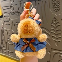 Porte-clés en peluche Capybara Cowboy Kabipbala 1-19, pendentif de sac de dessin animé