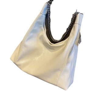 Bolso Tote de PU Estilo Bohemio para Mujer, con Cadena, Correa Única, Gran Capacidad, con Cierre, para la Universidad, la Vida Diaria, el Trabajo, Todas las Temporadas - Product Image 5