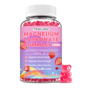 Gomitas de Carbonato de Magnesio de Marca Privada al por Mayor, 500 <span class=keywords><strong>MG</strong></span> con Vitaminas y Zinc para la Salud Ósea y el Apoyo Digestivo - Product Image 1