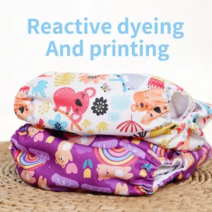 Vente en gros d'Elinfant Couches lavables et réutilisables couches lavables et personnalisées pour nouveau-nés couches à poche quotidienne pour bébé