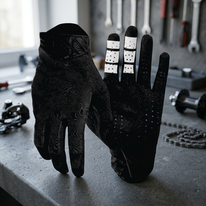 Gants de sport noirs en polyester, longueur poignet, respirants, compatibles écran tactile, pour la conduite en extérieur - Product Image 6