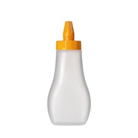 Bouteille souple carrée en PP de 353 ml (11 oz) pour remplissage à chaud, idéale pour sauces, condiments, mayonnaise et beurre de cacahuète