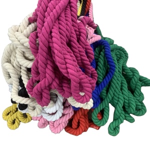 Corde de coton torsadé <span class=keywords><strong>macramé</strong></span> cordon pour suspension murale <span class=keywords><strong>plante</strong></span> cintres artisanat jouets pour animaux de compagnie - Product Image 3