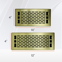 Grilles de ventilation de sol modernes en alliage d'aluminium rectangulaires réglables et durables Lishine, couleur personnalisée, faciles à installer
