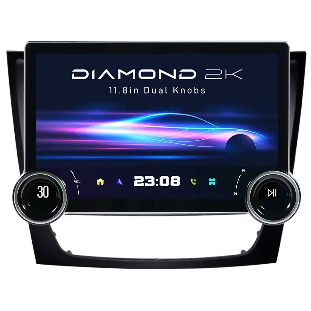 Rádio automotivo Android com tela de 11,5 polegadas 10 core 2K, reprodutor de rádio Android estéreo com bt dsp GPS para Mercedes-Benz e-class w211 w219