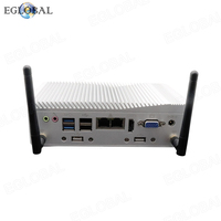 6 COM Precio bajo 6th Gen I3 6157U Industrial Mini PC con MSATA SSD VGA HD Display Caja sin ventilador para Edge Computing IoT Mini PC