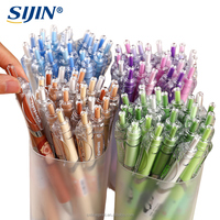 Ensemble de stylos gel mignons Capybara, pointe ST 0,5 mm, écriture fluide, stylos de dessin animé Kawaii pour l'école et les fournitures de bureau, vente en gros