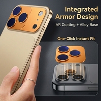 Protection d'objectif d'appareil photo magnétique individuelle, anneau de filtre magnétique pour objectif compatible avec l'étui pour iPhone 17