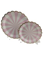 Assiettes en papier haut de gamme matière première jetable fantaisie Design cercle assiette en papier assiette plat maison fête hôtel Restaurant gratuit 15