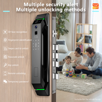 Cerradura Inteligente para Puerta con Reconocimiento Facial, Totalmente Automática, Aplicación TTlock, Huella Dactilar, Contraseña, Tarjeta RFID, Anti-Robo, Aluminio