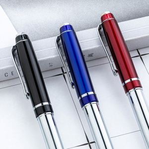 New Multi-Color 1.0Mm Custom Logo Hotel & Bank Business Gift Twist-Action Metal Ballpoint <b>Pen</b> - Product Image 2