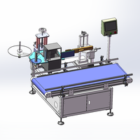 Máquina Etiquetadora Automática YM320P con Impresora para Cajas de Embalaje, Cajas de Espuma y Botellas Cuadradas, con Fecha, Código de Barras y Logotipo