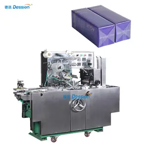 Hot sell cosmetics carton folding and packing machine cellophane packing overwrap machine for perfumes box