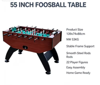 Table de baby-foot en MDF personnalisable de qualité supérieure pour salle de jeux familiale intérieure et divertissement de football