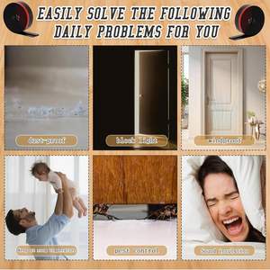 עמיד למים, דבק סיליקון גומי עמיד למים ודבק עצמי רצועת איטום התחתון דלת איטום - Product Image 4