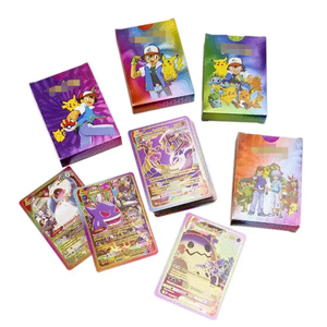Ensemble de 55 cartes <span class=keywords><strong>Pokémon</strong></span> <span class=keywords><strong>arc</strong></span>-<span class=keywords><strong>en</strong></span>-<span class=keywords><strong>ciel</strong></span> brillantes, personnages d'anime et <span class=keywords><strong>Pokémon</strong></span> légendaires, collection colorée et brillante - Product Image 1