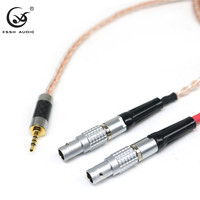 Câble d'écouteurs HiFi YIVO XSSH 8 cœurs en cuivre PCOCC et argent, câble audio AUX 3,5 mm DIY OEM pour mise à niveau des écouteurs