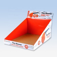 Venta al por mayor de impresión personalizada PDQ, vitrina de mostrador de papel de cartón al por menor, caja de presentación de mesa para Gadgets, juguetes, aperitivos electrónicos