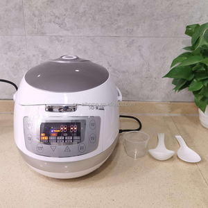 <span class=keywords><strong>Olla</strong></span> Arrocera Eléctrica de 700W con Temporizador LCD Programable 24H, <span class=keywords><strong>Olla</strong></span> Interior Sin Recubrimiento de 4L/5L, Ollas Arroceras Bajas <span class=keywords><strong>en</strong></span> Azúcar con Calentamiento Inteligente 3D - Product Image 3