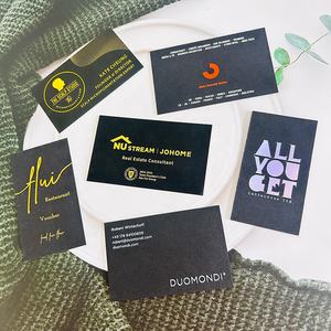 Kartu Bisnis 9x54mm Logo kustom mewah Foil metalik kartu ucapan cetak timbul kartu pos terima kasih kartu ucapan kualitas tinggi - Product Image 6