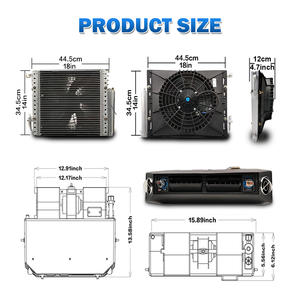 Aire Acondicionado Universal para Automóvil de 12V 24V CC, Compresor Eléctrico Debajo del Tablero, Aire Acondicionado con Válvula de Expansión Térmica Universal - Product Image 6