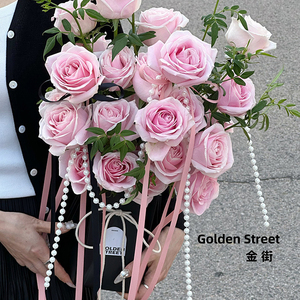 Sac étanche pour composition florale Sacs-cadeaux Sacs à main pour demoiselle d'honneur de mariage Vente en gros Boîtes de roses Emballage de fleurs - Product Image 3