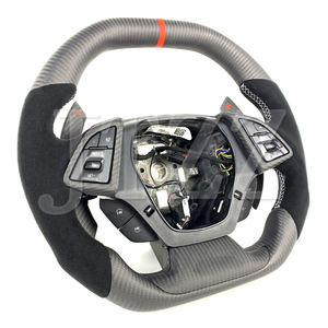 Pour <span class=keywords><strong>Chevrolet</strong></span> <span class=keywords><strong>Camaro</strong></span> 1LT LT1 1SS ZL1 Alcantara cuir suédé mat volant en fibre de carbone 2020 2021 <span class=keywords><strong>2022</strong></span> 2023 2024 - Product Image 2