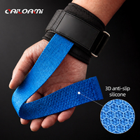 Bandes de poignet personnalisées pour la musculation avec grip en silicone et boucle réglable, sangles d'haltérophilie pour l'aide aux soulevés de terre et aux tractions