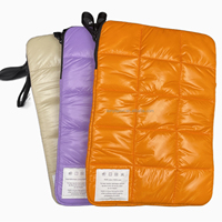 Haute qualité plus doux Puffer Portable mallette pour ordinateur portable sac de messager pour Mac Air tablette velours personnalisé Nylon sac de pochette d'ordinateur