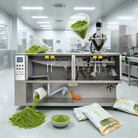 Machine d'emballage horizontale HFFS 3/4 pour sachets à soufflet latéral, machine de remplissage et de scellage de sachets plats pour poudre, certifiée ISO