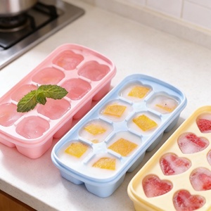 Molde para cubitos de hielo al por mayor con tapa, bandeja de verano para 8 cubitos con contenedor de congelación - Product Image 5