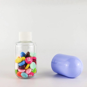 30ml 50ml 80ml 100ml Food Grade for PET <b>Plastic</b> <b>Bottles</b> with Screen Printing for Health Care Candy Sealing Packaging - Product Image 5