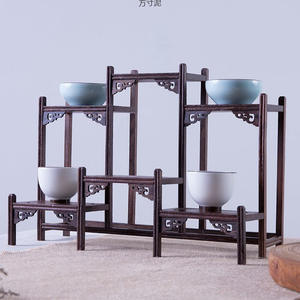 Porte-bogu <span class=keywords><strong>de</strong></span> bureau <span class=keywords><strong>en</strong></span> <span class=keywords><strong>bois</strong></span> massif à deux niveaux personnalisé Ornement <span class=keywords><strong>de</strong></span> table à thé archéologique antique Vaisselle <span class=keywords><strong>de</strong></span> chaîne d'approvisionnement d'usine - Product Image 2