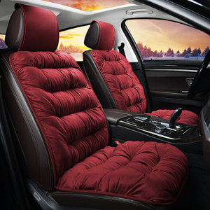 Coussins de siège de <span class=keywords><strong>voiture</strong></span> de luxe pour l'hiver, ensemble complet pour sièges avant conducteur et passager, <span class=keywords><strong>en</strong></span> peluche chaude et coton PP, housse de siège 2 pièces, ajustement universel pour l'arrière - Product Image 2