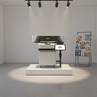 Imprimante à plat UV automatique format A1 6090 avec vernis pour étiquettes en cuir, céramique, verre, métal, bouteilles
