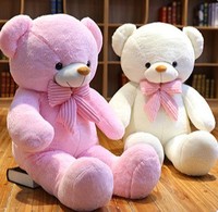 Ours en peluche géant avec nœud papillon, coussin doux et moelleux, cadeau surprise pour la Saint-Valentin et Noël pour filles, décoration d'intérieur