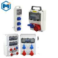Boîte de distribution portable de haute qualité Prise combinée étanche mobile industrielle en plastique ABS solide