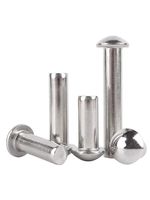 Les fabricants fournissent des rivets solides en acier inoxydable à tête semi-ronde GB867 Norme nationale à capuchon rond en cuivre