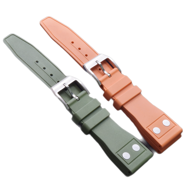 Fkm Rubber Quick Release Watch Strap Band 20mm 22mm